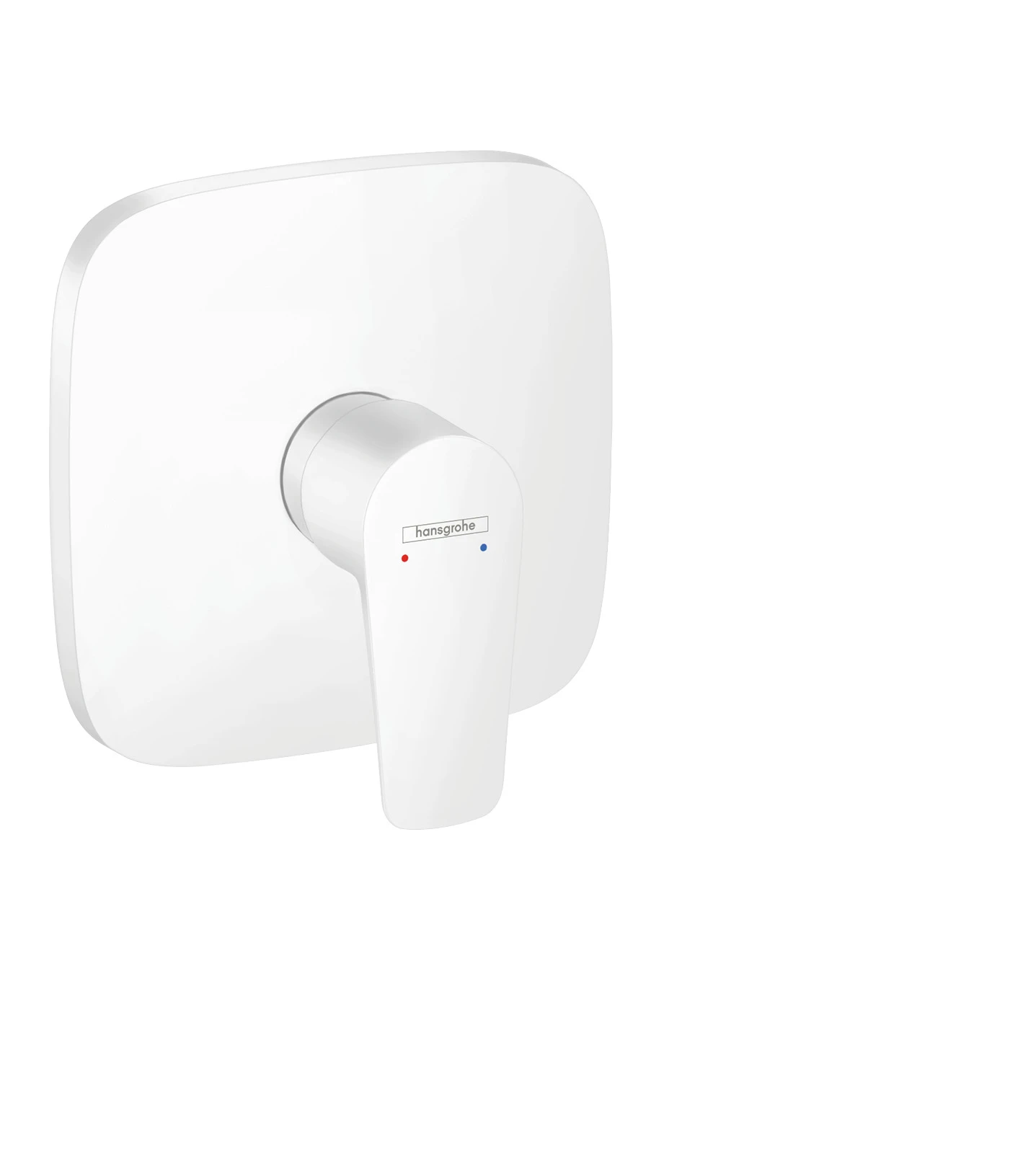 Hansgrohe Talis E Single Lever Manual Shower Mixer Soft Cube For Concealed Installation Matt White