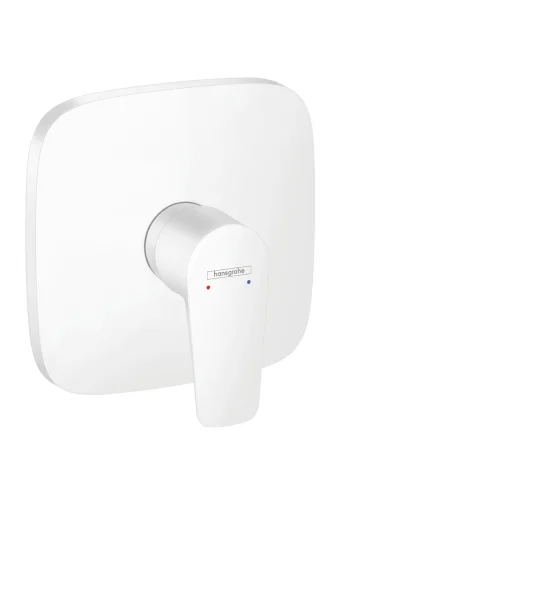 Hansgrohe Talis E Single Lever Manual Shower Mixer Soft Cube For Concealed Installation Matt White