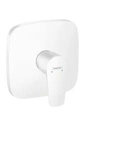 Hansgrohe Talis E Single Lever Manual Shower Mixer Soft Cube For Concealed Installation Matt White
