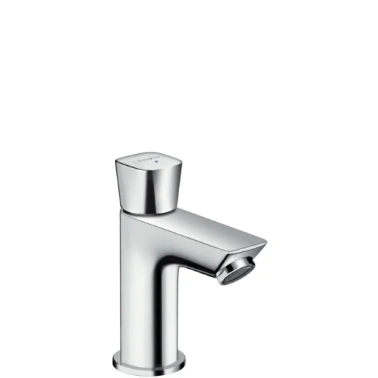 Hansgrohe Logis Pillar Tap 80 For Cold Water Or Pre-adjusted Water Without Waste Chrome detail view - Image 2