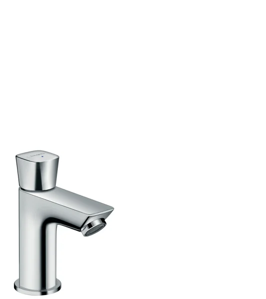 Hansgrohe Logis Pillar Tap 80 For Cold Water Or Pre-adjusted Water Without Waste Chrome