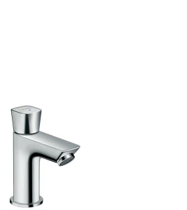 Hansgrohe Logis Pillar Tap 80 For Cold Water Or Pre-adjusted Water Without Waste Chrome