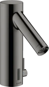 Axor Starck Electronic Basin Mixer 90 With Temperature Control, Battery-operated Polished Black Chrome