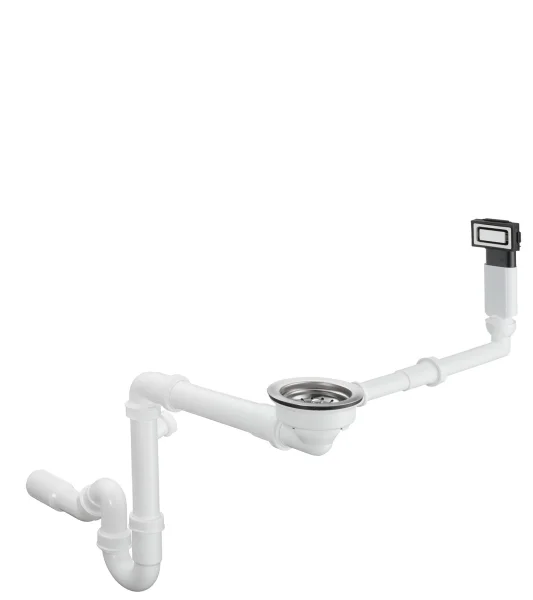 Hansgrohe Manual Waste And Overflow Set For Single Bowl Stainless Steel