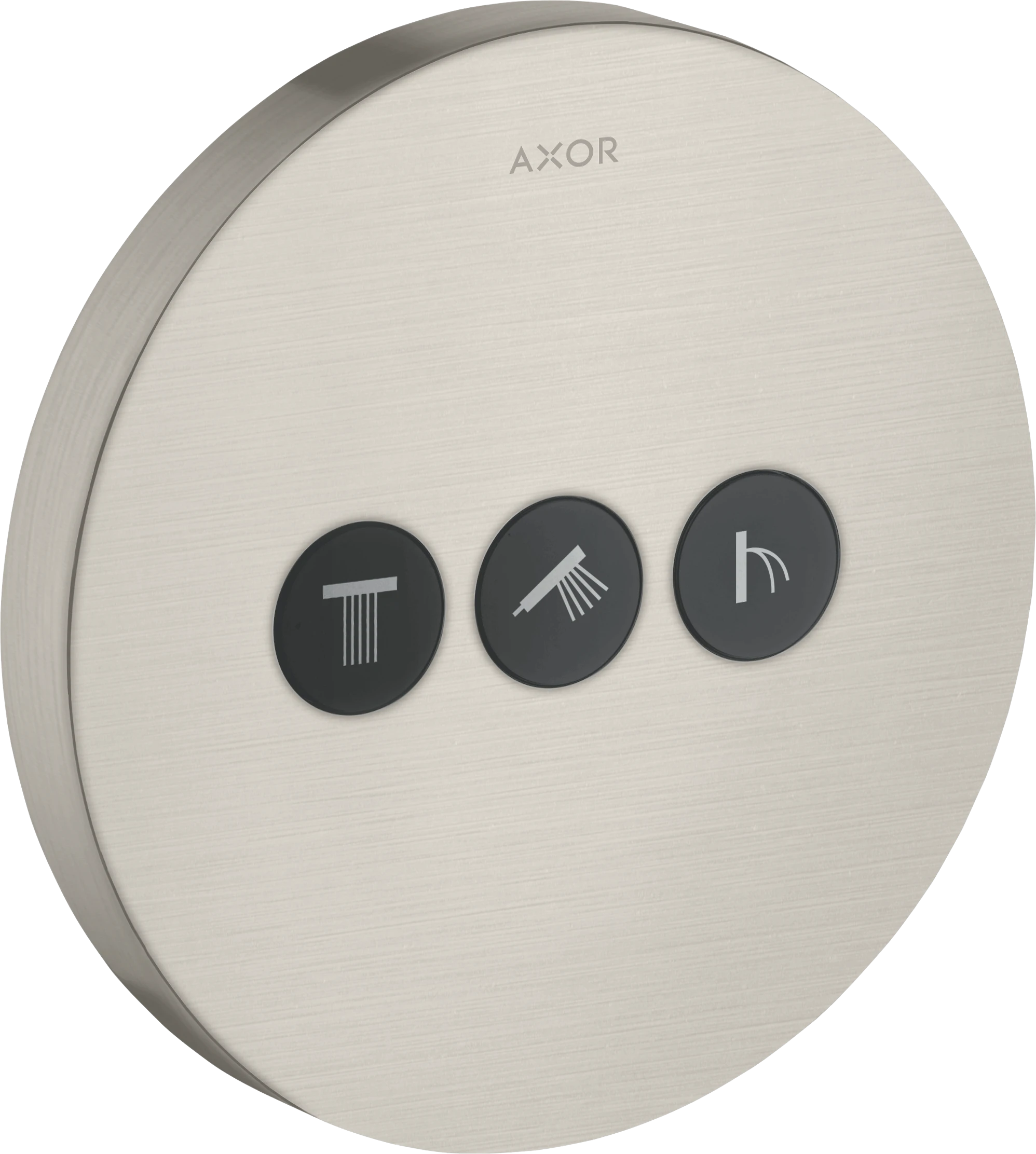 Axor Showerselect Valve Round For Concealed Installation For 3 Outlets Stainless Steel