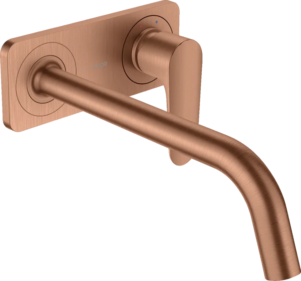 Axor Citterio M Single Lever Basin Mixer For Concealed Installation Wall-mounted With Spout 227 Mm And Plate product image - Image 1