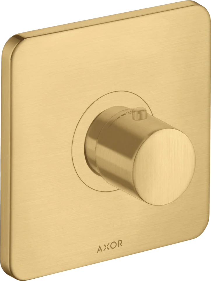 Axor Citterio M Thermostatic Mixer Highflow For Concealed Installation Brushed Gold Optic product image - Image 1