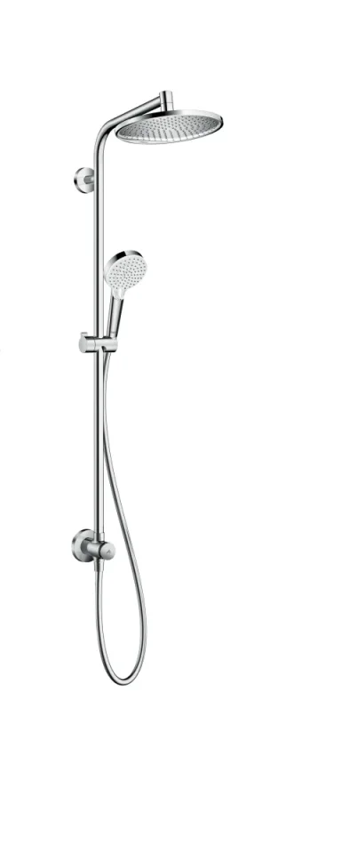 Hansgrohe Crometta S Showerpipe 240 1jet Ecosmart Reno Gp Chrome product image - Image 1