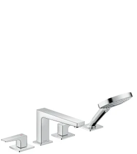 Hansgrohe Metropol 4-hole Rim-mounted Bath Mixer With Lever Handle Chrome