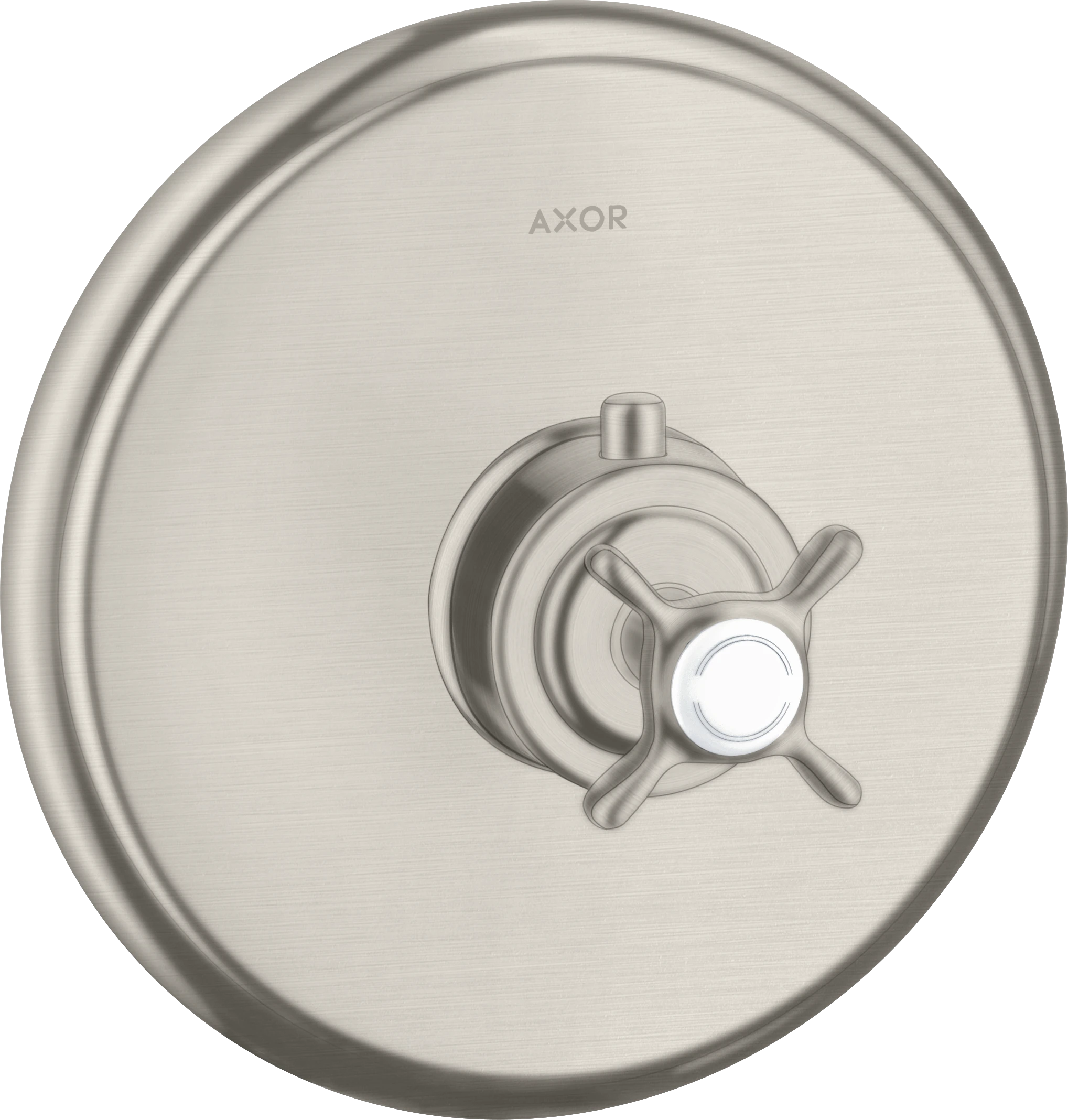 Axor Montreux Thermostatic Mixer Highflow For Concealed Installation With Cross Handle Stainless Steel