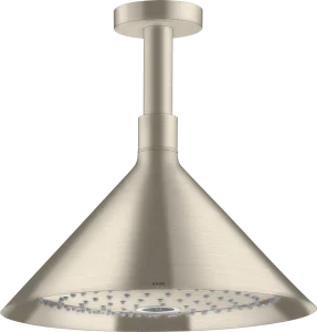 Axor Showers/front Overhead Shower 240 2jet With Ceiling Connector Brushed Nickel