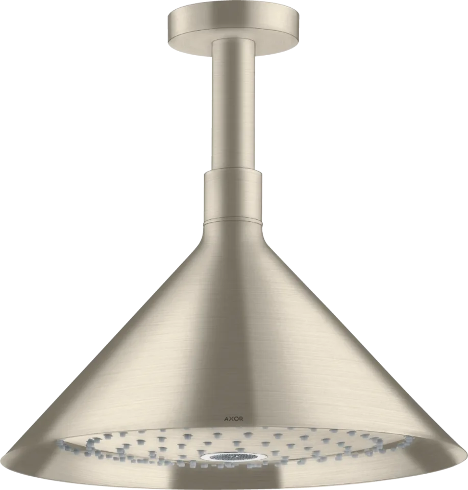 Axor Showers/front Overhead Shower 240 2jet With Ceiling Connector Brushed Nickel product image - Image 1