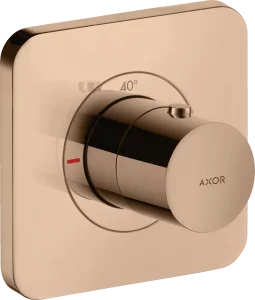 Axor Citterio E Thermostatic Mixer 120/120 For Concealed Installation Polished Red Gold