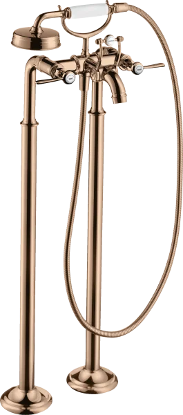 Axor Montreux 2-handle Manual Bath Mixer Floor-standing With Lever Handles Polished Red Gold