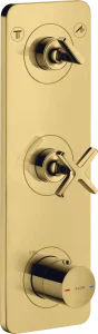 Axor Citterio E Thermostatic Module 380/120 For Concealed Installation For 2 Outlets With Plate Gold Polished