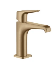 Axor Citterio E Single Lever Basin Mixer 130 With Lever Handle Without Waste Brushed Bronze