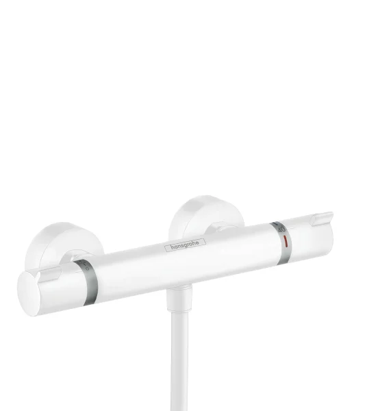 Hansgrohe Ecostat Comfort Thermostatic Shower Mixer For Exposed Installation Matt White