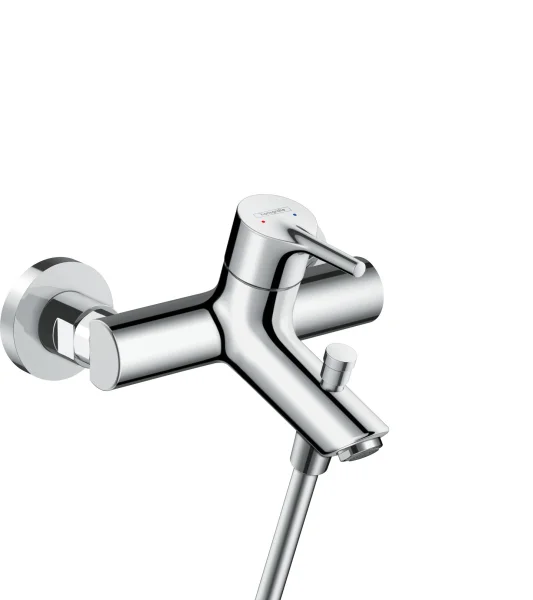 Hansgrohe Talis S Single Lever Manual Bath Mixer For Exposed Installation With Centre Distance 15.3 Cm Chrome