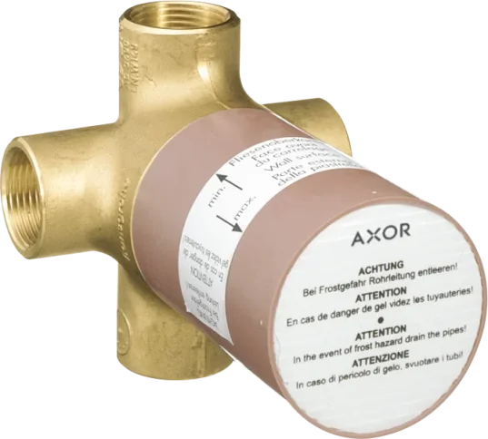 Axor Basic Set For Quattro 3-way Diverter Valve 3/4" product image - Image 1