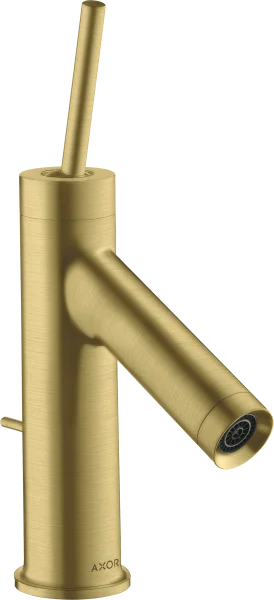 Axor Starck Single Lever Basin Mixer 70 With Pin Handle For Cloakroom Basins With Pop-up Waste Brushed Brass