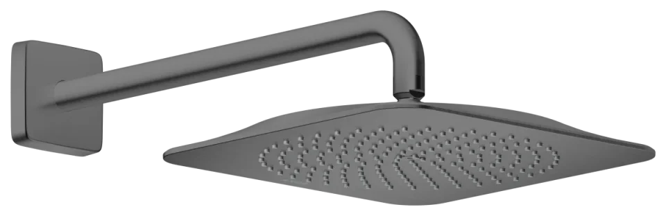 Axor Citterio C Overhead Showers 373 X 373 X 105mm Gunmetal/chrome - Brushed product image - Image 1