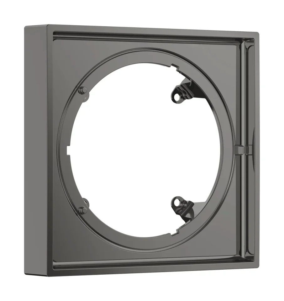 Axor Showerselect Id Extensions 254 X 229 X 64mm Gunmetal/chrome - Polished product image - Image 1