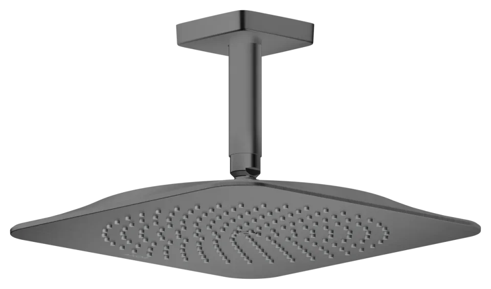 Axor Citterio C Overhead Showers 373 X 373 X 105mm Gunmetal/chrome - Brushed product image - Image 1