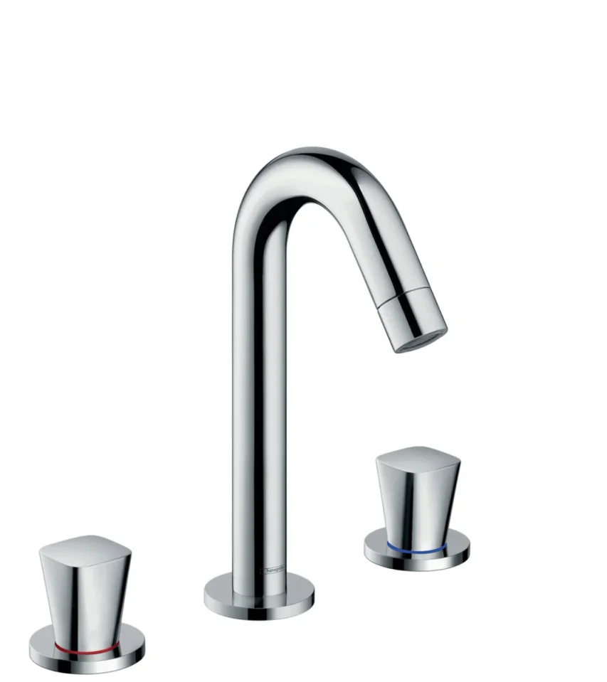 Hansgrohe Logis 3-hole Basin Mixer 150 With Pop-up Waste Chrome product image - Image 1