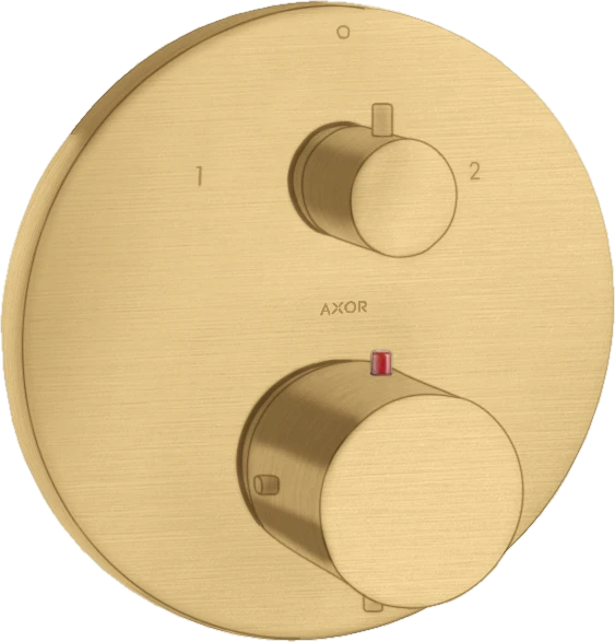 Axor Starck Thermostatic Mixer For Concealed Installation With Shut-off / Diverter Valve Gold Brushed