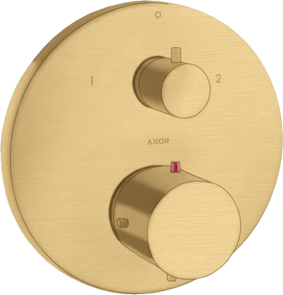 Axor Starck Thermostatic Mixer For Concealed Installation With Shut-off / Diverter Valve Gold Brushed