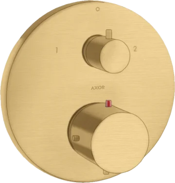 Axor Starck Thermostatic Mixer For Concealed Installation With Shut-off / Diverter Valve Brushed Gold Optic product image - Image 1