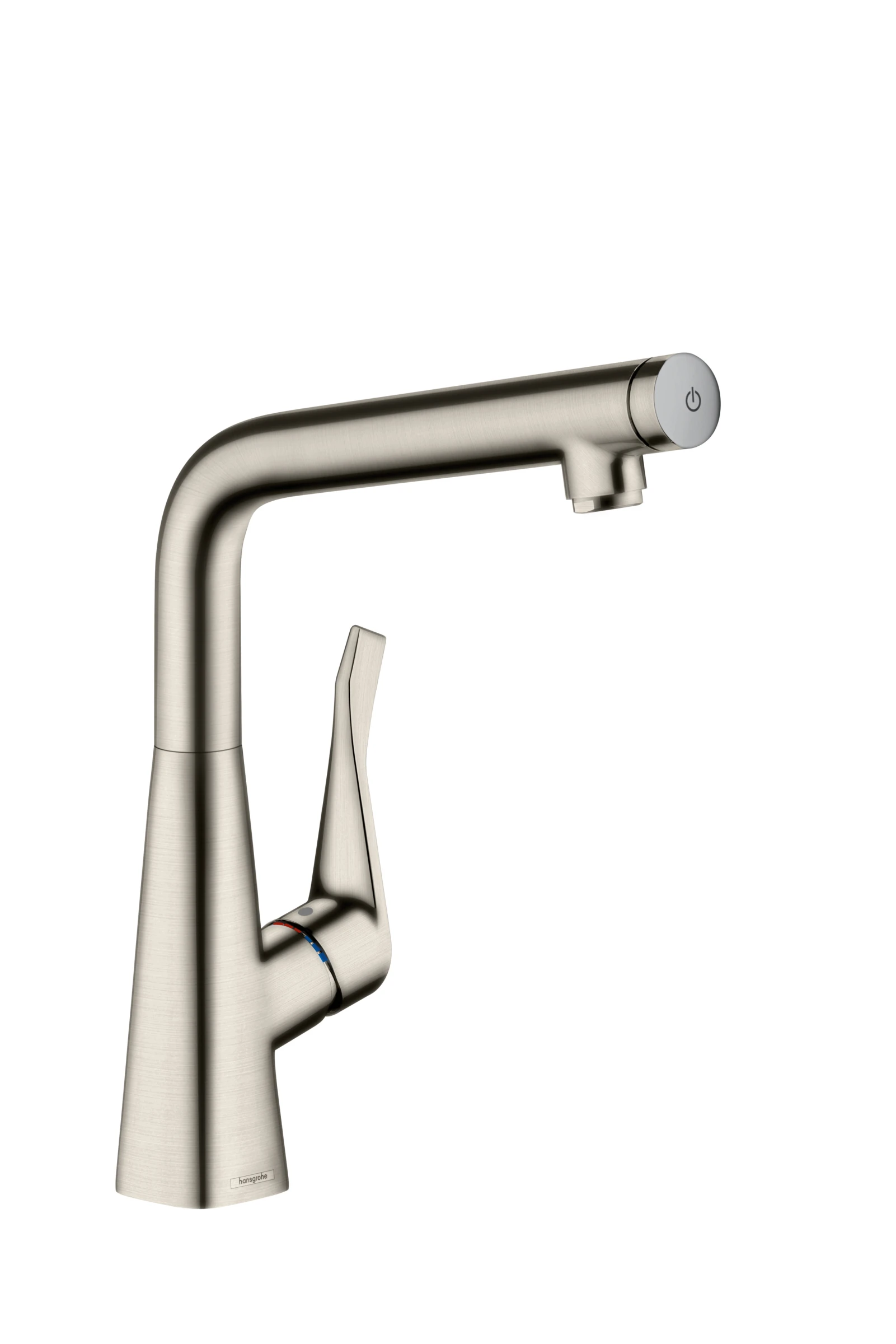 Hansgrohe Metris Select M71 Single Lever Kitchen Mixer 320, Single Spray Mode Stainless Steel