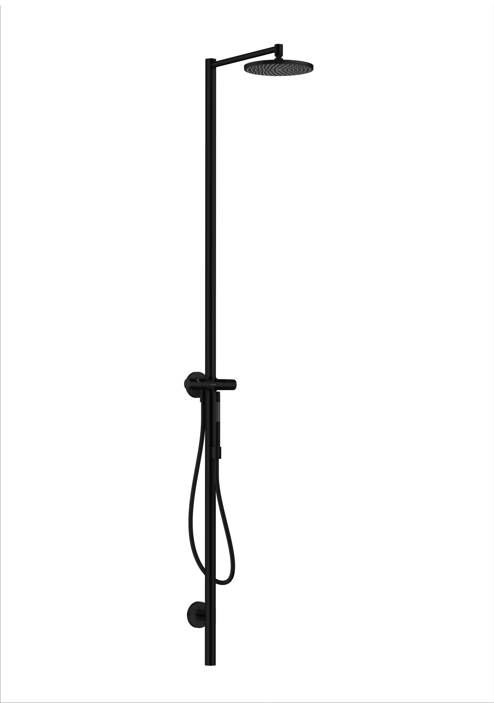 Axor Starck Shower Columns 1198 X 393 X 258mm Black - Matt