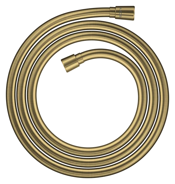 Axor Showersolutions Metal Effect Shower Hose 2.00 M With Conical Nuts Brushed Brass