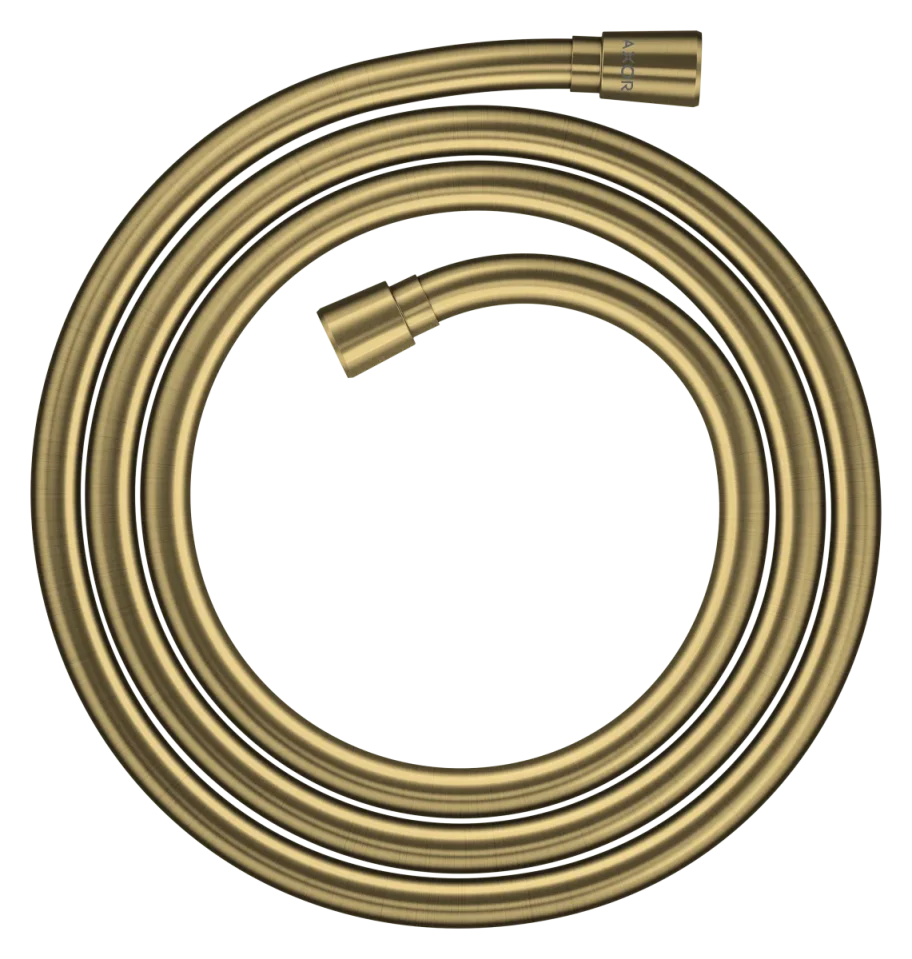 Axor Showersolutions Metal Effect Shower Hose 2.00 M With Conical Nuts Brushed Brass product image - Image 1