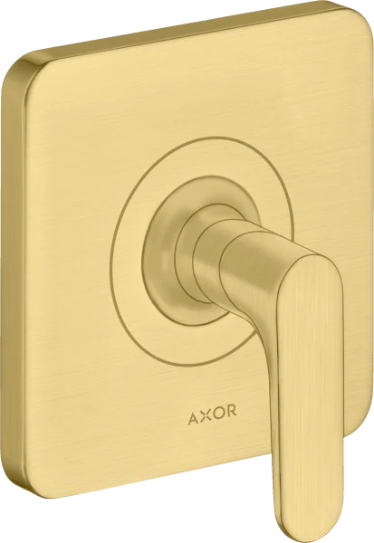 Axor Citterio M Shut-off Valve Finish Set With Lever Handle Gold Brushed