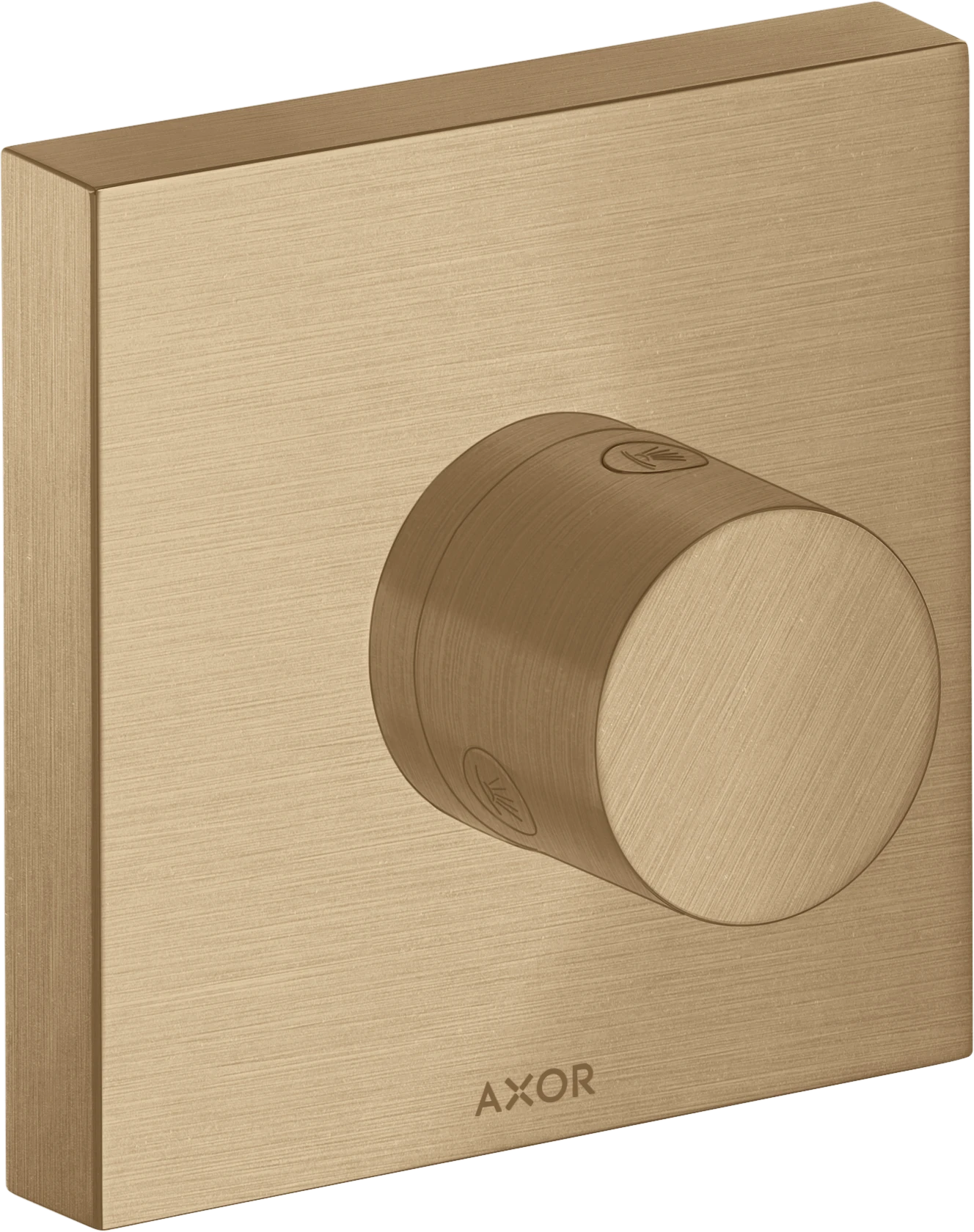 Axor Showersolutions Shut-off / Diverter Valve Trio / Quattro Shut-off / Diverter Valve 120 Mm X 120 Mm Square Brushed Bronze