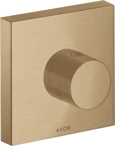Axor Showersolutions Shut-off / Diverter Valve Trio / Quattro Shut-off / Diverter Valve 120 Mm X 120 Mm Square Brushed Bronze