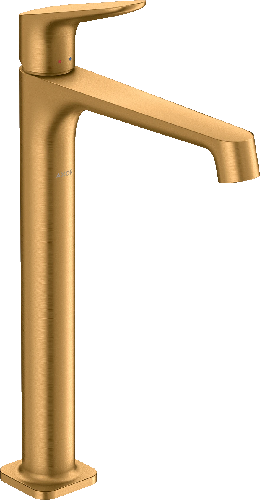 Axor Citterio M Single Lever Basin Mixer 250 For Wash Bowls Without Waste Gold Brushed