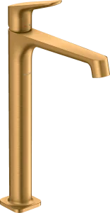 Axor Citterio M Single Lever Basin Mixer 250 For Wash Bowls Without Waste Gold Brushed