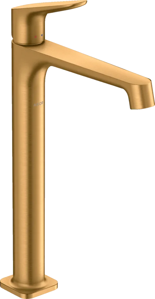 Axor Citterio M Single Lever Basin Mixer 250 For Wash Bowls Without Waste Brushed Gold Optic product image - Image 1