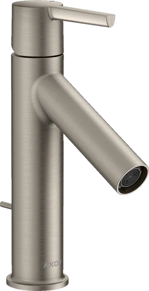 Axor Starck Single Lever Basin Mixer 100 With Lever Handle And Pop-up Waste Stainless Steel