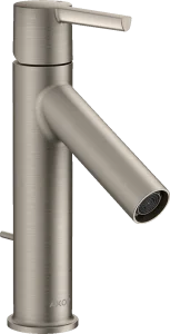 Axor Starck Single Lever Basin Mixer 100 With Lever Handle And Pop-up Waste Stainless Steel
