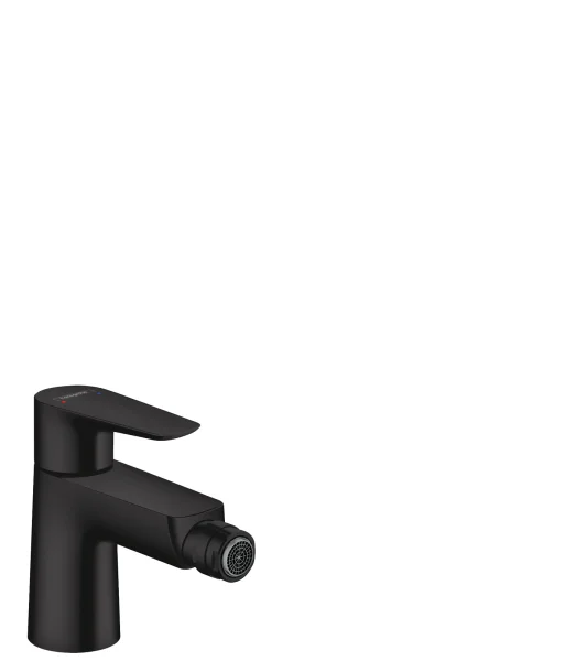 Hansgrohe Talis E Single Lever Bidet Mixer With Pop-up Waste Matt Black