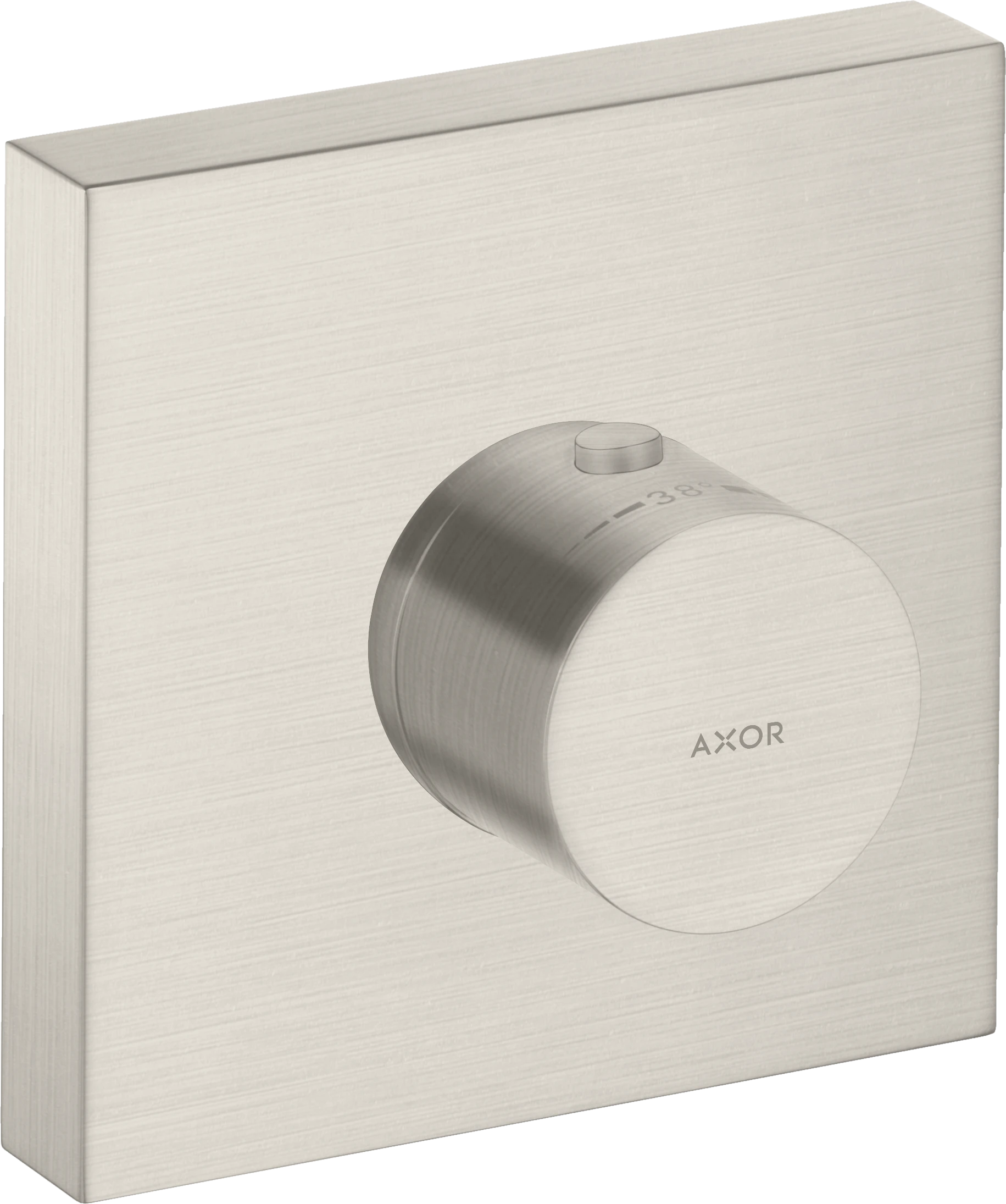 Axor Showersolutions Thermostatic Module 120/120 Square For Concealed Installation Stainless Steel