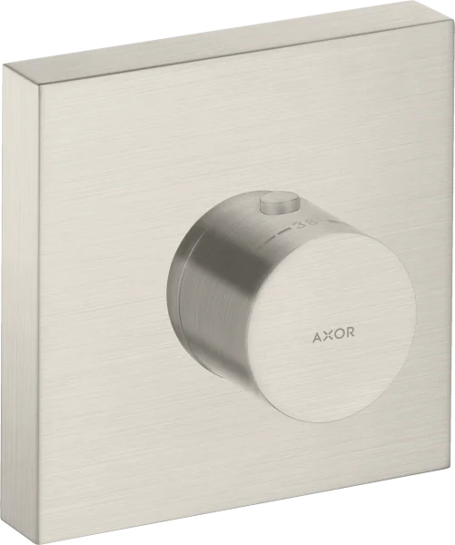 Axor Showersolutions Thermostatic Module 120/120 Square For Concealed Installation Stainless Steel