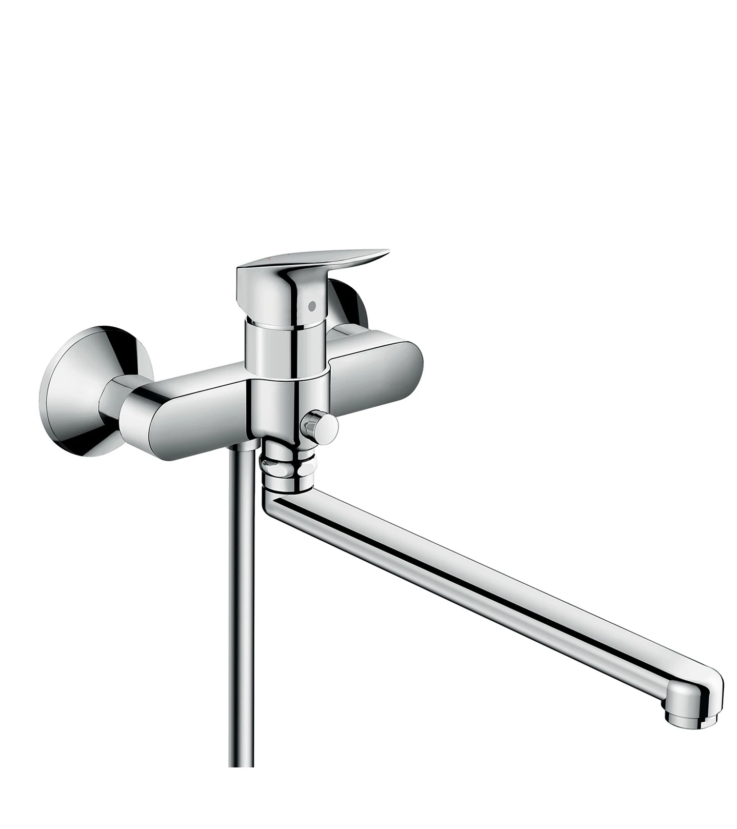 Hansgrohe Logis Single Lever Manual Bath Mixer With Long Spout Chrome