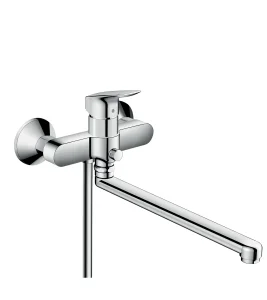 Hansgrohe Logis Single Lever Manual Bath Mixer With Long Spout Chrome