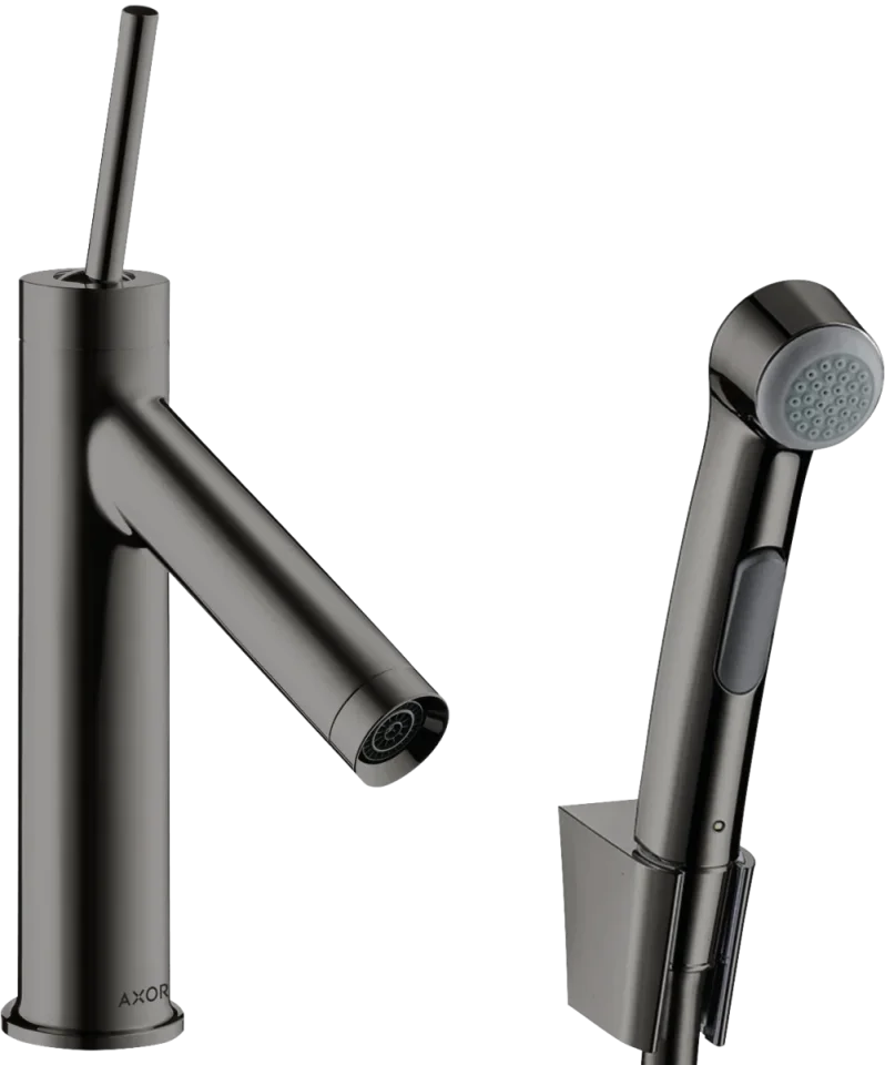 Axor Starck Single Lever Basin Mixer 90 With Bidet 1jet Shower Spray And Shower Hose 1.6 M product image - Image 1