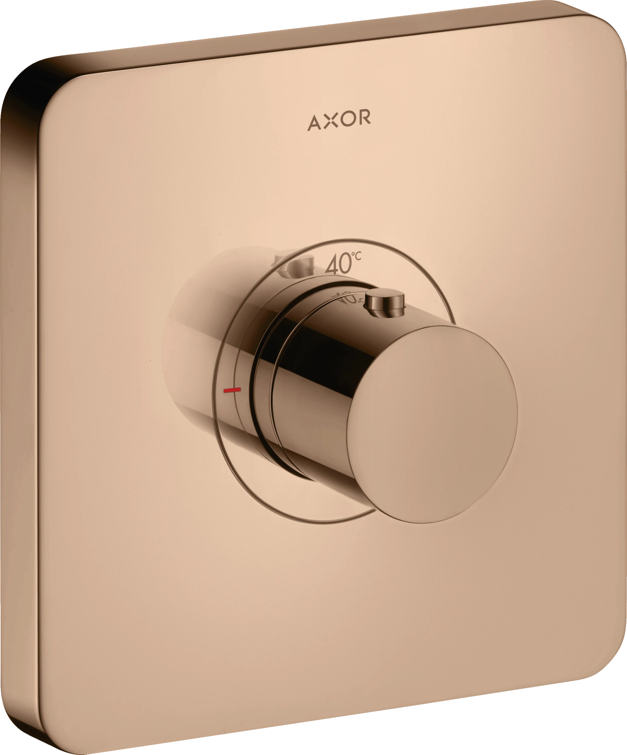 Axor Showerselect Thermostatic Mixer Highflow Softsquare For Concealed Installation Polished Red Gold